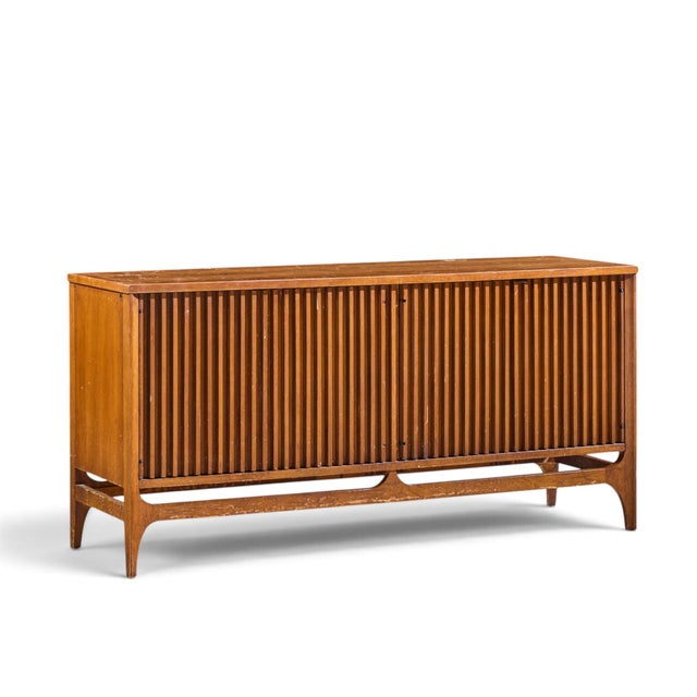 Broyhill Brasilia Mid Century Walnut Room Divider For Sale - Image 10 of 17