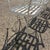Late 20th Century Wrought Iron Scrolling Patio Dining Arm Chairs by Crown Leisure - Set of 4 For Sale - Image 9 of 18