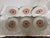 Linen 1960s Set of 6 French Cheese Plates For Sale - Image 8 of 9