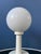 White Mid-Century Space Age White Opaline Glass Table Lamp For Sale - Image 8 of 10