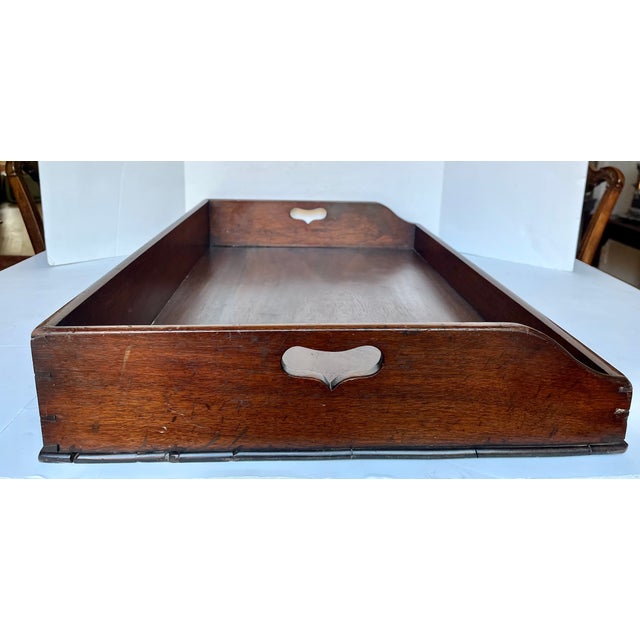 Antique English Mahogany Butlers Tray For Sale - Image 13 of 15