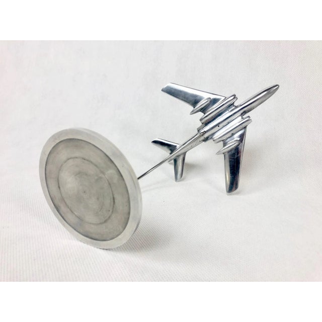 Metal TU-124 Plane Statuette, Poland, 1950s For Sale - Image 7 of 12