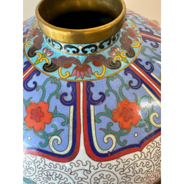 Pair of 1930s Mirror Opposite Cloisonne Vases Chairish