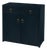 Lark 31 in. W Rectangular Wood Accent Storage Cabinet with 1 Drawer and 2 Doors, Navy Blue For Sale