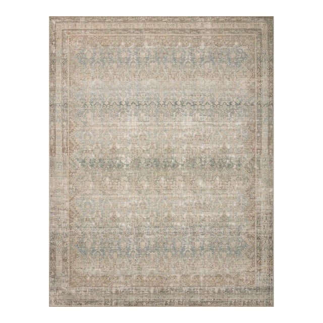 Angela Rose x Loloi Aubrey Rug Jade / Natural 2'-0" x 5'-0" Accent Rug For Sale