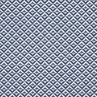 Sample - Schumacher Jamison Fabric in Navy For Sale