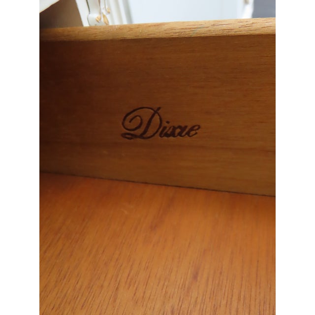Dixie French Shabby Chic Painted Nightstand Side End Table 6572 For Sale In Miami - Image 6 of 11