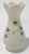 Irish vase made of delicate cream colored ceramic china. Top features a scalloped edge. Hand painted shamrocks adorn both...