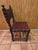 Brown Mid 20th Century Spanish Set of Six Interlaced Leather Wooden Chairs For Sale - Image 8 of 12