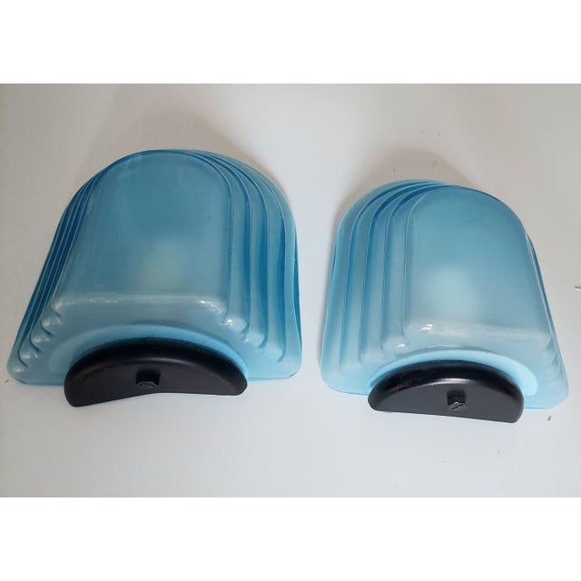Metal Murano Glass Wall Lights from AV Mazzega, 1970s, Set of 2 For Sale - Image 7 of 11