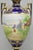 Victorian Antique Nippon Hand Painted Cobalt Blue Porcelain Twin Handle Bolted Urn Vase For Sale - Image 3 of 18
