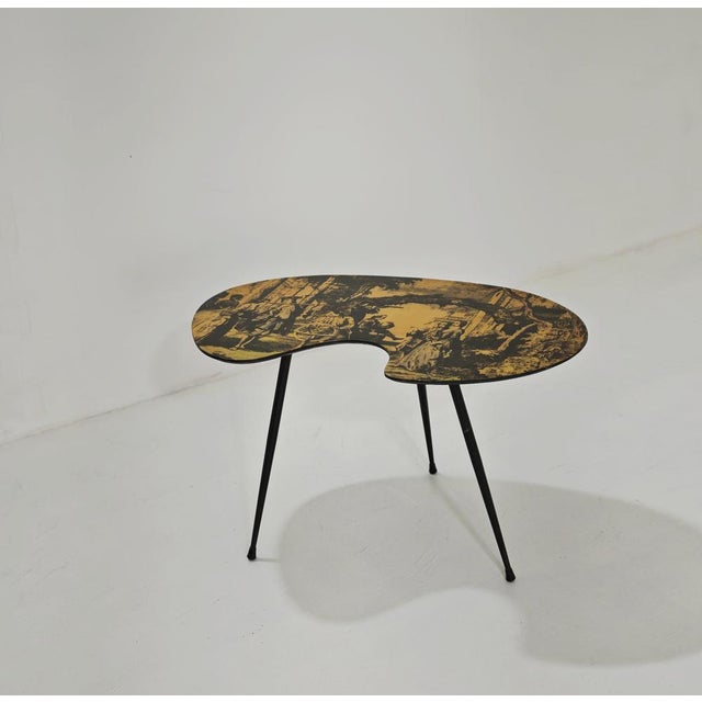Mid-Century Modern Mid-Century Modern Low Table in Wood and Metal, Italy, 1950s For Sale - Image 3 of 12