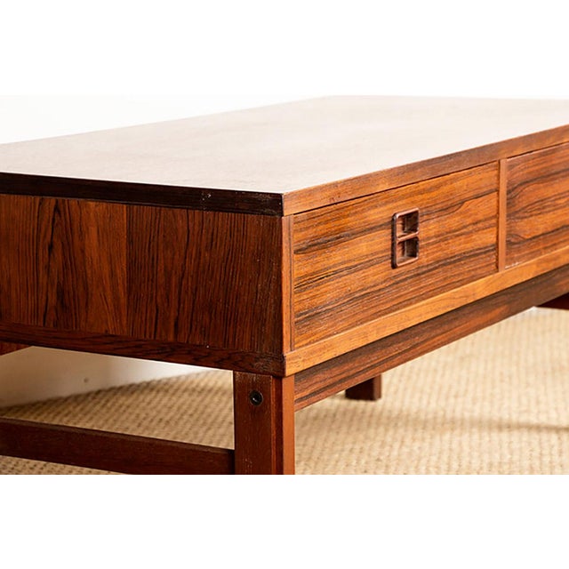 Brown Small Danish Rosewood Chest of Drawers, 1960s For Sale - Image 8 of 13