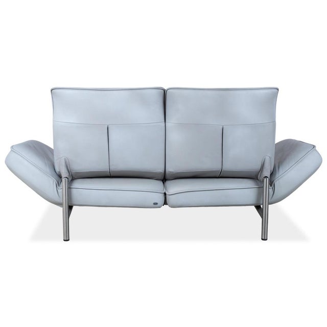 DS-450 Two-Seater Leather Blue Manual Function Sofa from de Sede For Sale - Image 16 of 18
