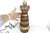 Vintage Stacked Turned Wood Marquetry Table Lamp For Sale - Image 11 of 12