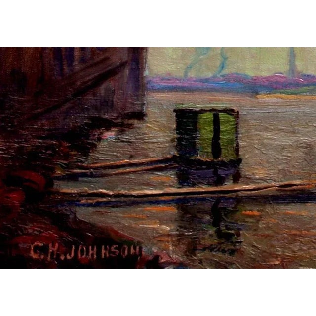 Impressionist Gloucester Harbor For Sale - Image 3 of 3