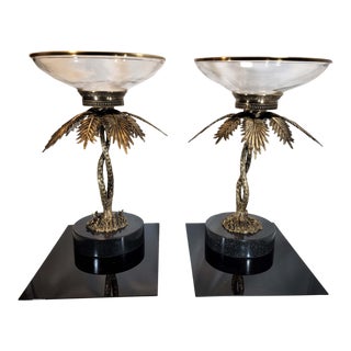 Eichholtz Lindroth Palm Decorative Bowls - a Pair For Sale
