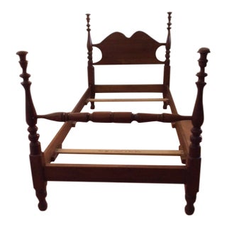 Vintage Stickley Extra Long, Solid Cherry Twin/Single Bed For Sale