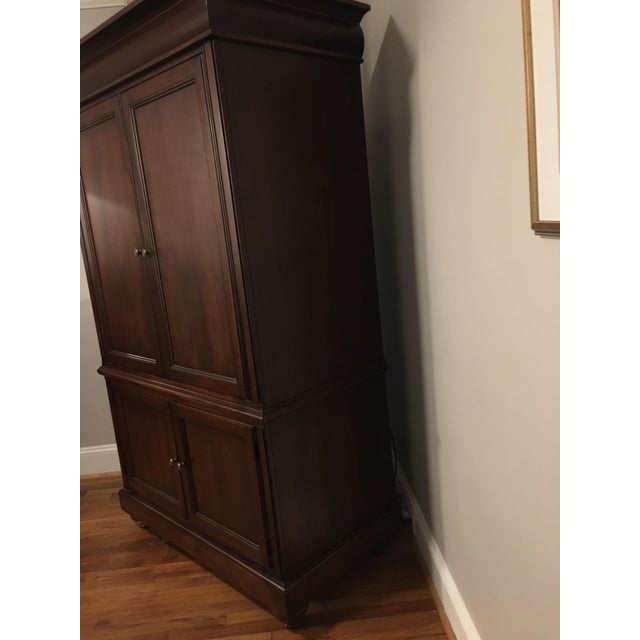 Hekman Furniture Wooden Armoire Entertainment Center Chairish