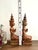 Brown Vintage Teak Wood Thai Thepphanom Guardian Angels – Hand-Carved Buddhist Prayer Figures For Sale - Image 8 of 10