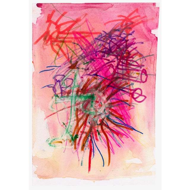 Paper "Outsider" Abstract Expressionist Pink Giclee Print - For Sale - Image 7 of 7