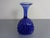 Italian Blue Bubble Glass Vase, 1960s For Sale - Image 3 of 18