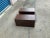 Brown 1990s Modern Walnut Low Profile End Tables - Set of 2 For Sale - Image 8 of 9