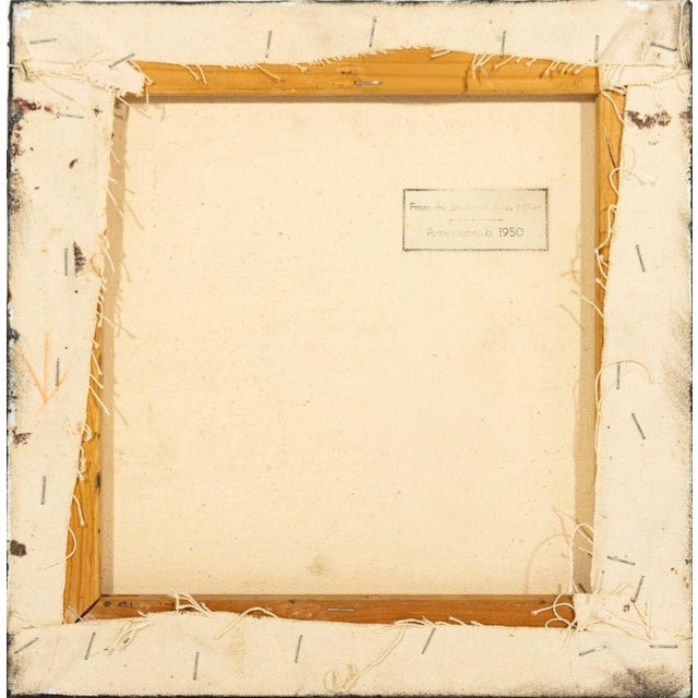 Late 20th Century Andy Miller Abstract Composition Oil on Canvas For Sale - Image 5 of 6