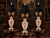 A dramatic coordinated suite of three substantial hand-cut lead-crystal table lamps, made in Yugoslavia and newly restored...