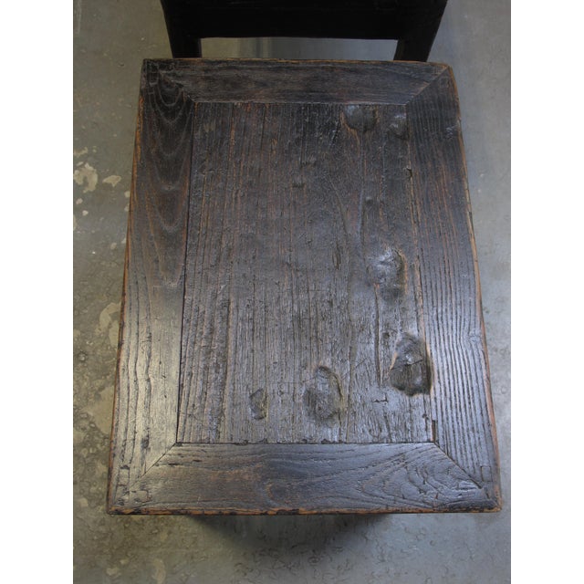 Black Pair of 19th Century Black Lacquered Side Tables For Sale - Image 8 of 8