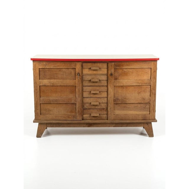 Wood Vintage Sideboard by René Gabriel, 1945 For Sale - Image 7 of 7