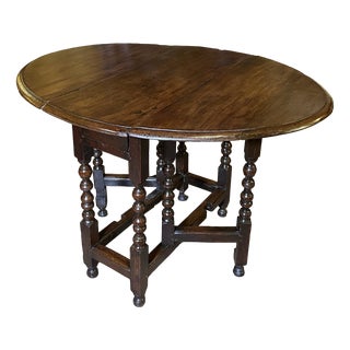 17th Century Oak Gateleg Table For Sale