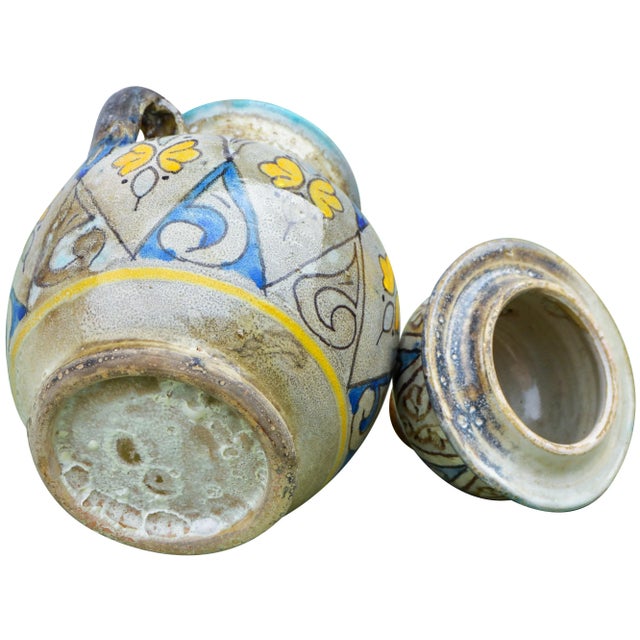 Antique Moroccan Ceramic Vase For Sale - Image 10 of 11