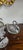 Six cut glass and hallmarked silver swans, three large, one medium and two small, pivoting wings, all in excellent overall...