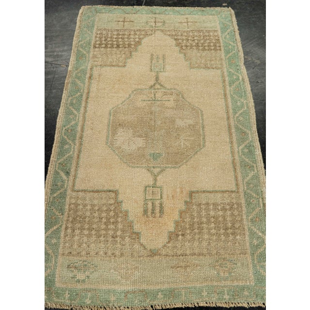 Turkish Mini Rug Oriental Hand Knotted Vintage Rug 1'7" x 2'9" #21077 Explore a curated collection of hallway runners,...