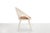 White Circle Chair with Leather Cushion by Yngve Ekström, 1960s For Sale - Image 3 of 8