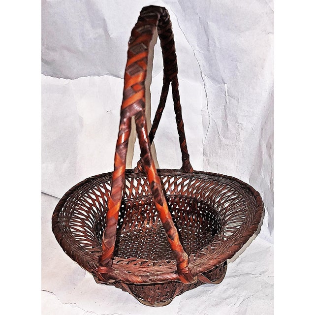 1950s Japanese Ikebana Basket For Sale - Image 4 of 7