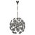 Sputnik Dandelion Chandelier in Glass and Chrome, Czechoslovakia, 1970s For Sale - Image 6 of 7
