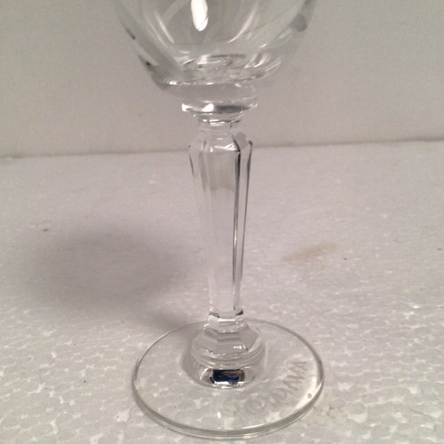 Transparent Godiva Cordials Etched Crystal Glasses - Set of 12 For Sale - Image 8 of 13