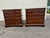 Mid 20th Century Pair of Vintage Henkel Harris Chippendale Style Black Cherry 4 Drawer Nightstands or Chests. For Sale - Image 5 of 18