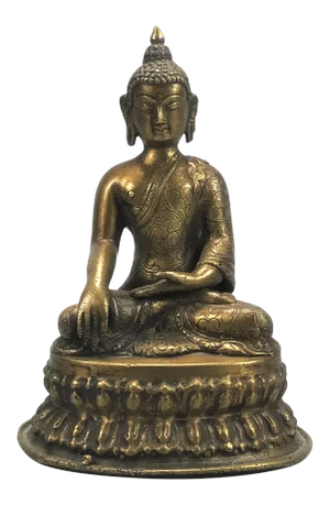 1950s Mid-Century Nepalese Bronze Figure of Seat Buddha