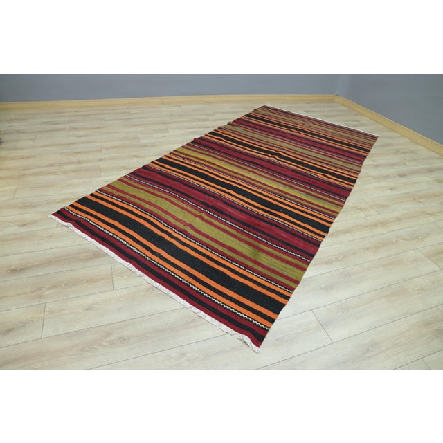 Size: 5 x 10.5 ft ( 153 x 320 cm) 60 x 126 inches Color: Organic Natural Dye ( Red,Black,Green,Orange ) Material: 100%...