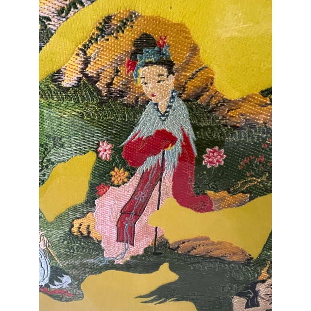 Vintage Asian Embroidery Art of the Eight Immortals Celebrating Longevity For Sale - Image 10 of 11