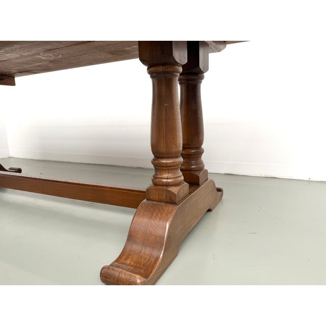 Oak Farmhouse Table, 1950s For Sale - Image 10 of 18