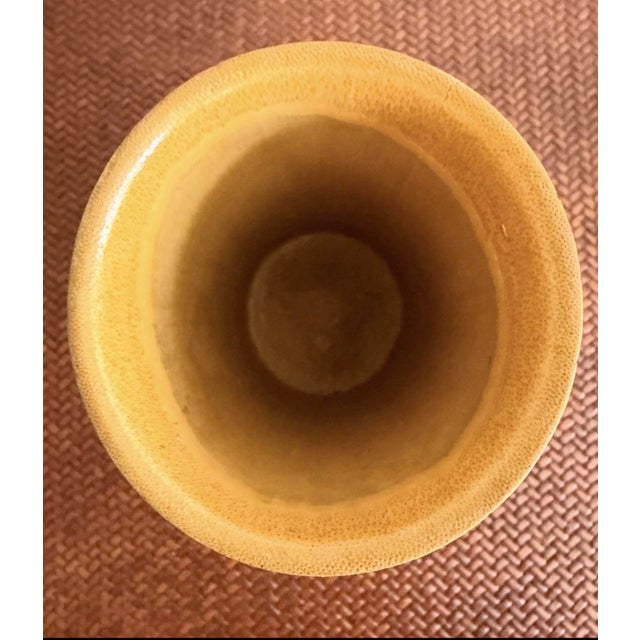 1970s New Old Stock Hand-Carved Bamboo Pagoda Asian Bud Vases — Set of 3 For Sale In Los Angeles - Image 6 of 7
