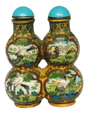 1920s Twin Double Gourd Snuff Bottles