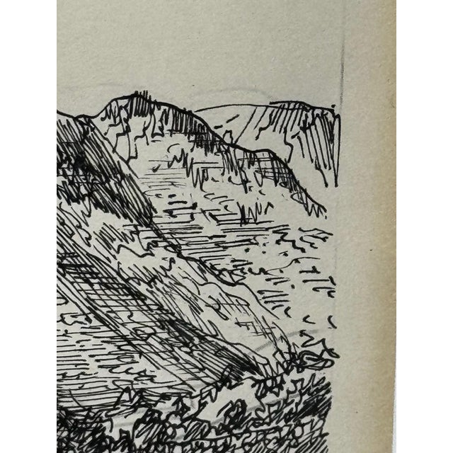 1960s Low Fell, From Lanthwaite Hill – Original Pen and Ink Drawing | Lake District, Cumbria | Signed by Alfred Wainwright (1907–1991) For Sale - Image 5 of 18