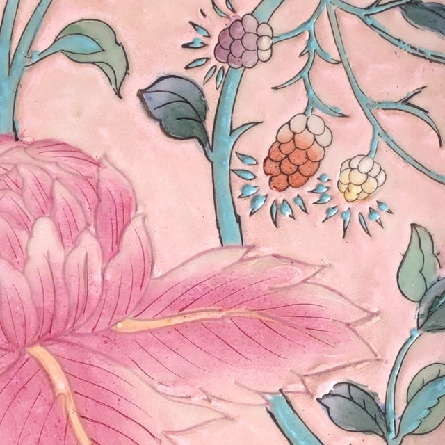 Vintage Chinese Macau Decorative Porcelain Plate For Sale In Baltimore - Image 6 of 12