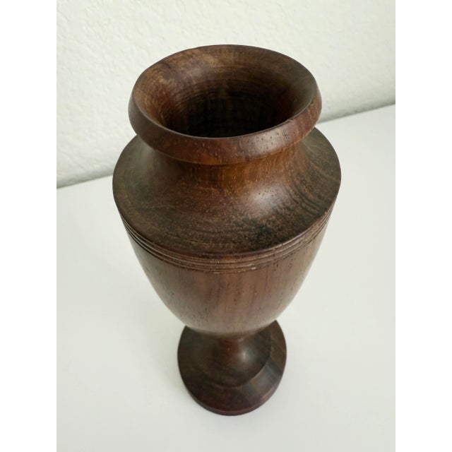 Antique Art Deco Wood Treen Vase For Sale In Sacramento - Image 6 of 7