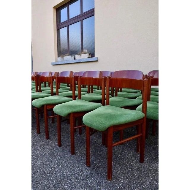 Large Scandinavian Style Teak Chairs, 1960s, Set of 20 For Sale - Image 10 of 18